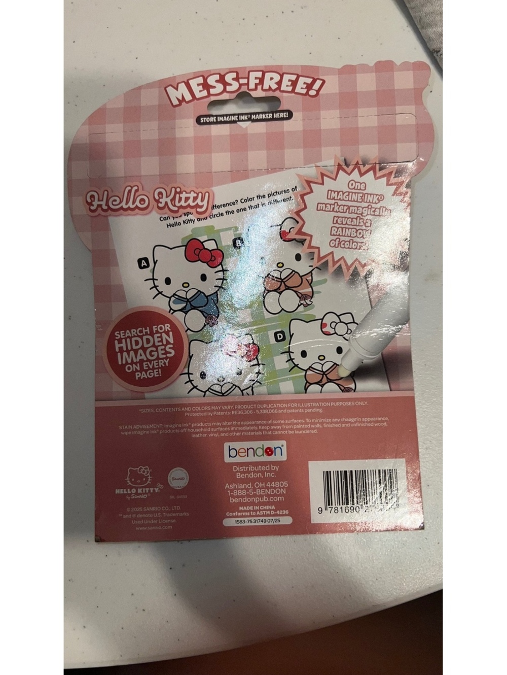 Bendon Hello Kitty Imagine Ink Magic Ink Pictures Activity Book - Picture 2 of 2